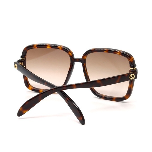 NEW AUTHENTIC GUCCI HAVANA SUNGLASSES GUCCI WOMEN BROWN SUNGLASSES - Picture 3 of 5